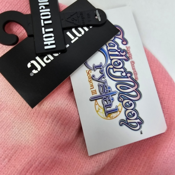 Sailor Moon Crystal Cosmic Heart Compact pink wash Beanie Brand new - Picture 4 of 4